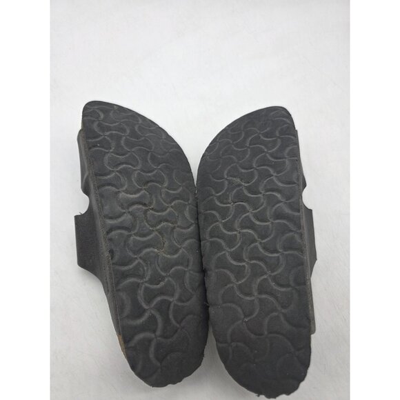Birkenstock Arizona Sandals Womens Size 7 Black Two Strap Cork Footbed EU 38 - Picture 10 of 11